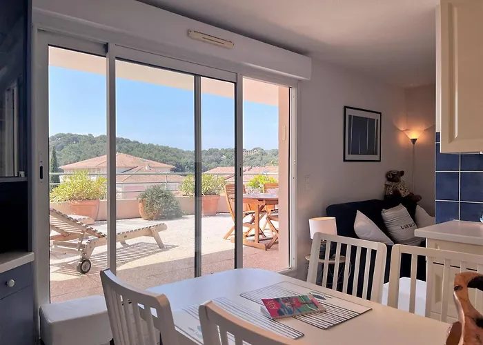 Daire 2p Avec Piscine, Clim, Parking - - Fr-1-251-511 Le Lavandou